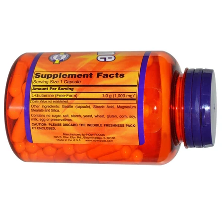 Глютамін Now Foods Sports 1000 мг каспули №120: ціни та характеристики