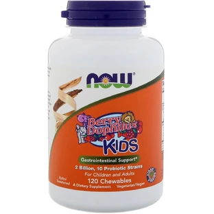 Дофилус пробиотики Now Foods Berry Dophilus для детей жевательные таблетки №120