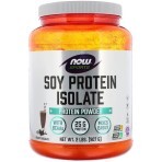 Ізолят соєвого протеїну Now Foods Soy Protein Isolate Смак вершкового шоколаду порошок 907 г: ціни та характеристики