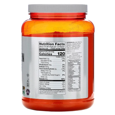 Изолят сывороточного протеина Now Foods Whey Protein Isolate Вкус сливочного шоколада порошок 816 г: цены и характеристики