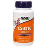 Коензим Q10 Now Foods 200 мг вегетаріанські капсули №60