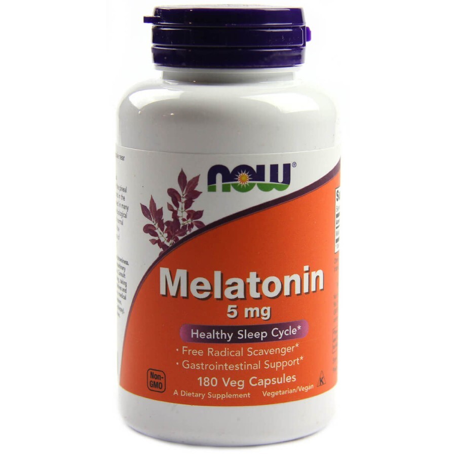 Мелатонін Now Foods 5 мг капсули №180: ціни та характеристики
