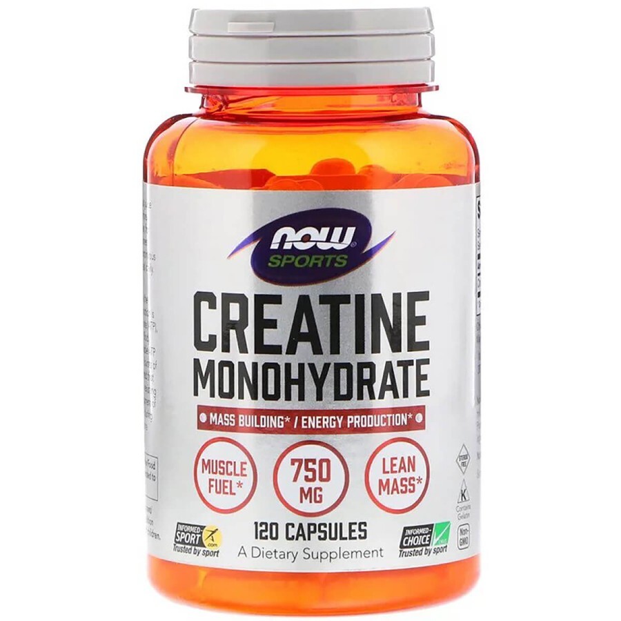 Моногидрат креатина Now Foods 750 мг капсулы №120: цены и характеристики