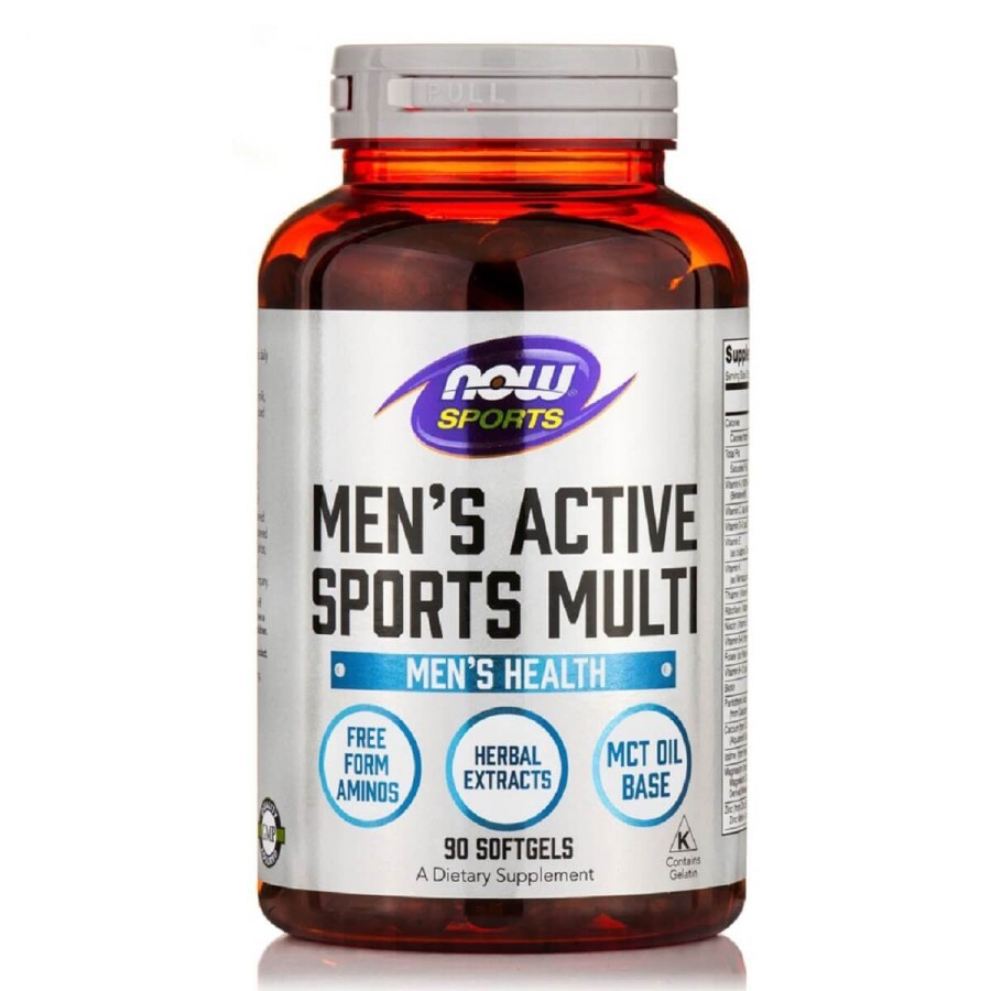 Мужские мультивитамины Now Foods для активных видов спорта гелевые капсулы №90: цены и характеристики