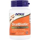 Пробиотик NOW OralBiotic для здорового микрофлоры ротовой полости, порожнины, ледяные флаконы, флакон 60 шт.