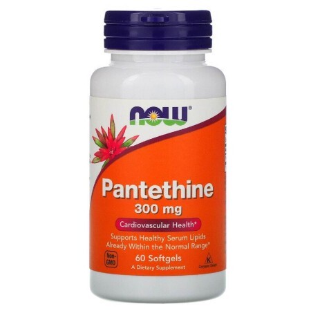 Пантетин Now Foods 300 мг желатиновые капсулы №60