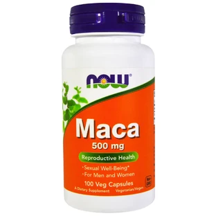 Перуанская мака Now Foods 500 мг вегетарианские капсулы №100