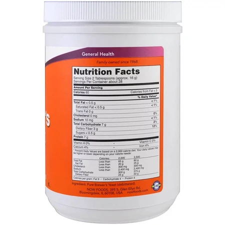 Пивні дріжджі Now Food Brewer's Yeast в порошку 454г: ціни та характеристики