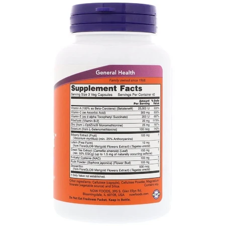 Підтримка очей Ocu Support Now Foods капсули №120: ціни та характеристики