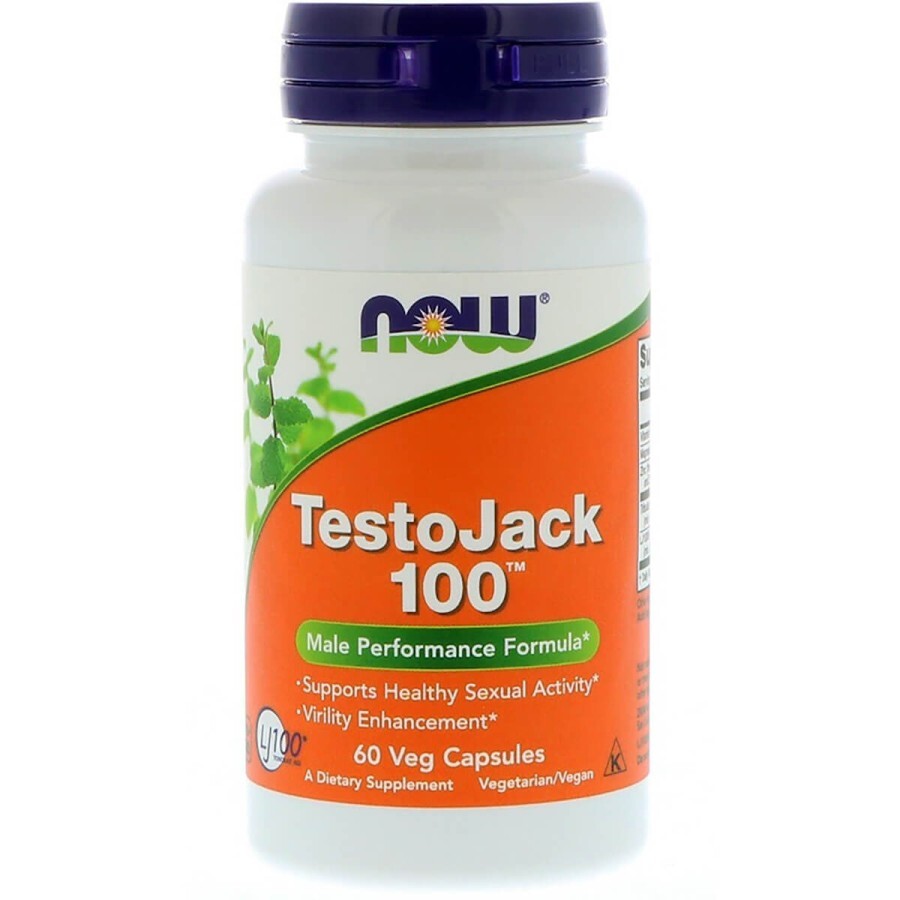 Репродуктивне здоров'я чоловіків Now Foods TestoJack 100 капсули №60: ціни та характеристики