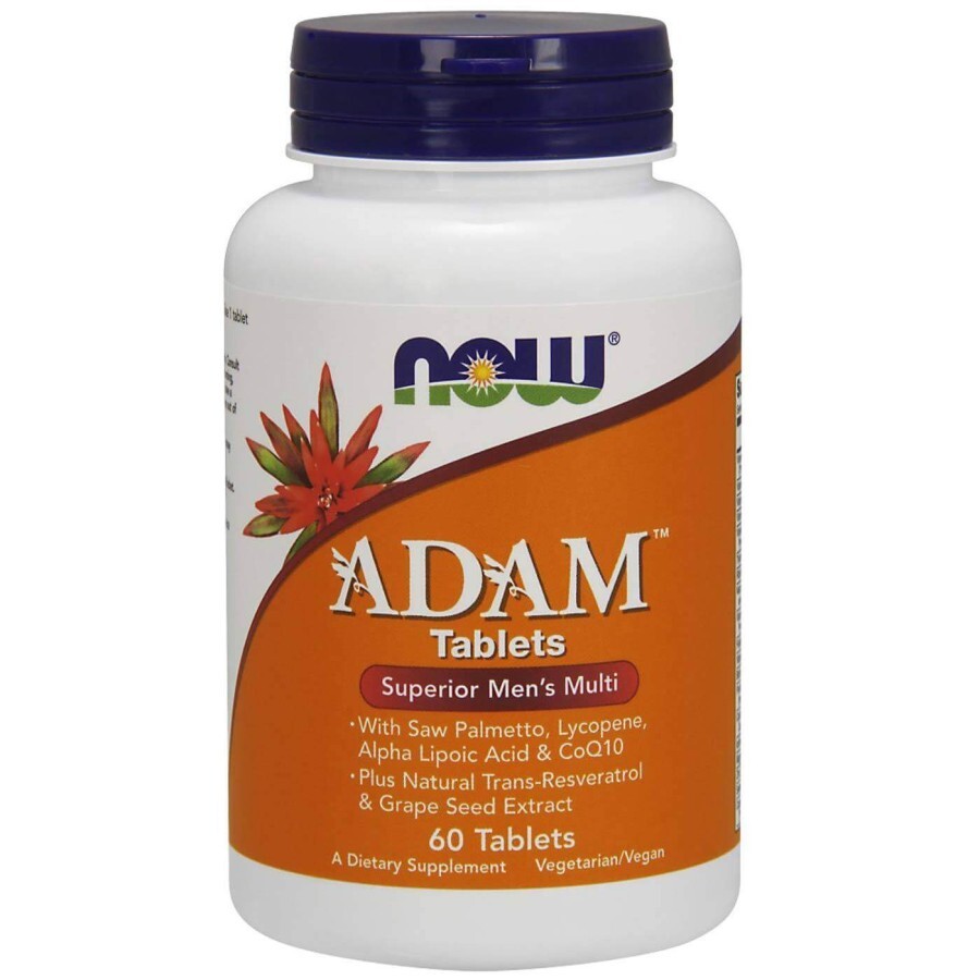 Супер мультивітаміни Now Foods Adam для чоловіків таблетки №60: ціни та характеристики