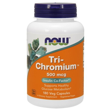 Хром Now Foods Tri-Chromium 500 мкг вегетаріанські капсули №180
