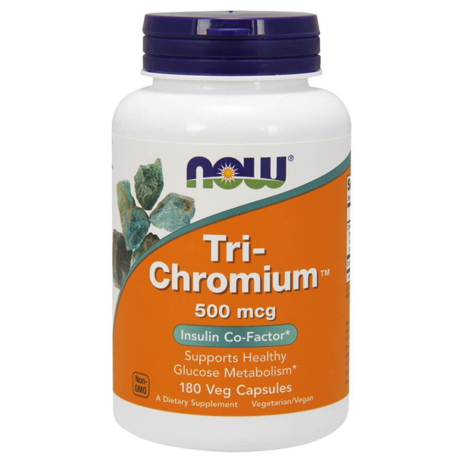 Хром Now Foods Tri-Chromium 500 мкг вегетаріанські капсули №180: ціни та характеристики