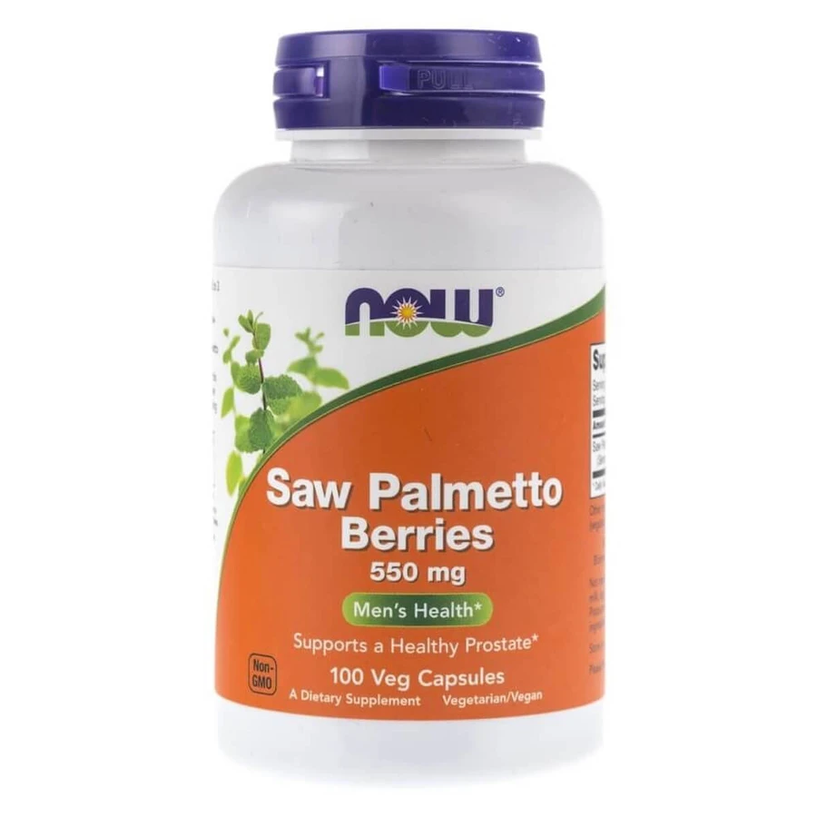 Со Пальметто Now FoodsSaw Palmetto 550 мг, ягоди, 100 капсул: ціни та характеристики