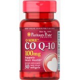 Коэнзим Q-10 Q-SORB Puritan's Pride 100 мг гелевые капсулы быстрого высвобождения №30