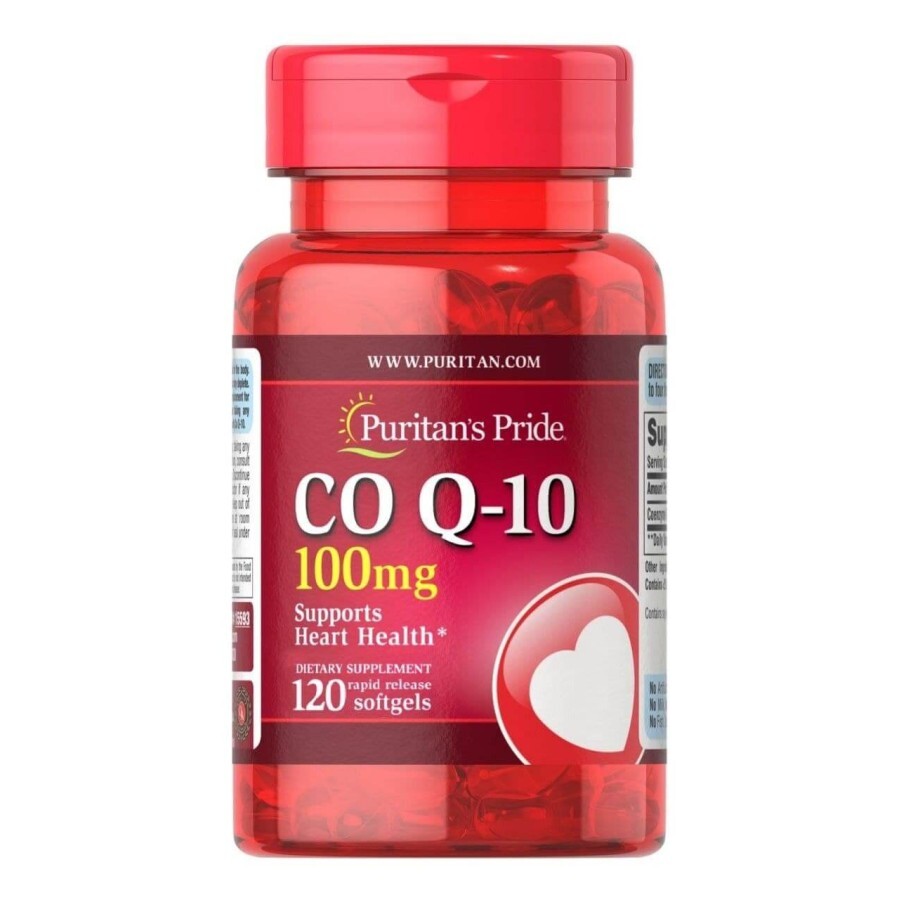 Коензим Q-10 Puritan's Pride 100 мг капсули швидкого вивільнення №120: ціни та характеристики