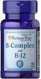 Витамины группы В Vitamin B-Complex and Vitamin B-12 Puritan&#39;s Pride таблетки №90