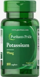 Калій Puritan's Pride 99 мг каплети №100
