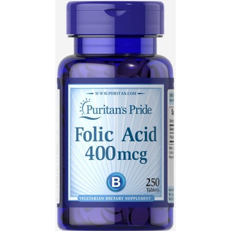 Фолієва кислота Puritan's Pride 400 мкг таблетки №250