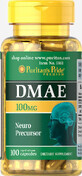 Диметиламиноэтанол DMAE Puritan&#39;s Pride 100 мг капсулы №100