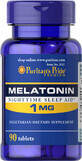 Мелатонин Puritan&#39;s Pride 1 мг таблетки №90