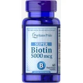 Super Biotin Puritan's Pride 5000 мкг капсули №60