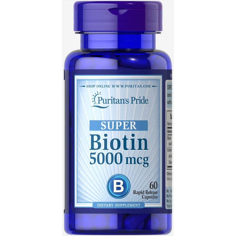 Super Biotin Puritan's Pride 5000 мкг капсули №60: ціни та характеристики