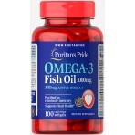 Омега-3 риб'ячий жир Puritan's Pride 1000 мг, 300 мг Активного гелеві капсули №100: ціни та характеристики