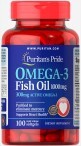 Омега-3 риб&#39;ячий жир Puritan&#39;s Pride 1000 мг, 300 мг Активного гелеві капсули №100