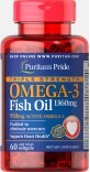 Омега-3 рыбий жир Puritan&#39;s Pride 1360 мг (950 мг активного омега-3) гелевые капсулы №60