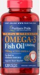 Омега-3 риб&#39;ячий жир Puritan&#39;s Pride 1360 мг (950 мг активного омега-3) гелеві капсули №120