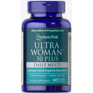 Мультивитамины для женщин ультра 50+ Puritan's Pride Ultra Woman Multi-Vitamin каплеты №60