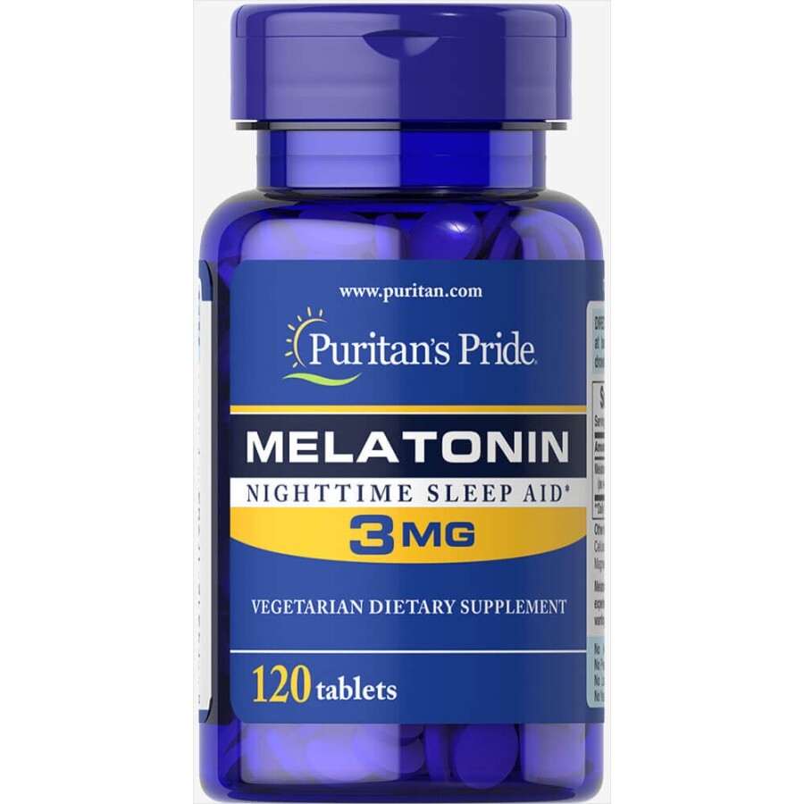 Мелатонін Puritan's Pride 3 мг таблетки №120: ціни та характеристики