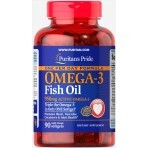 Омега-3 риб'ячий жир Puritan's Pride 1360 мг (950 мг активного омега-3) гелеві капсули №90: ціни та характеристики