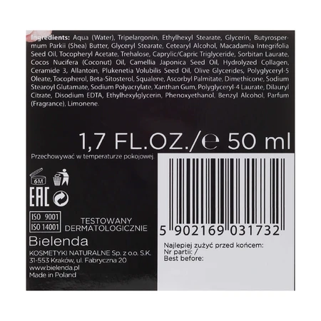 Крем-концентрат для обличчя Bielenda Camellia Oil Підтягуючий день/ніч 50+, 50 мл: ціни та характеристики