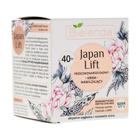 Крем для обличчя Bielenda Japan lift Ззволожуючий проти зморшок денний 40+ SPF 6 50 мл: ціни та характеристики