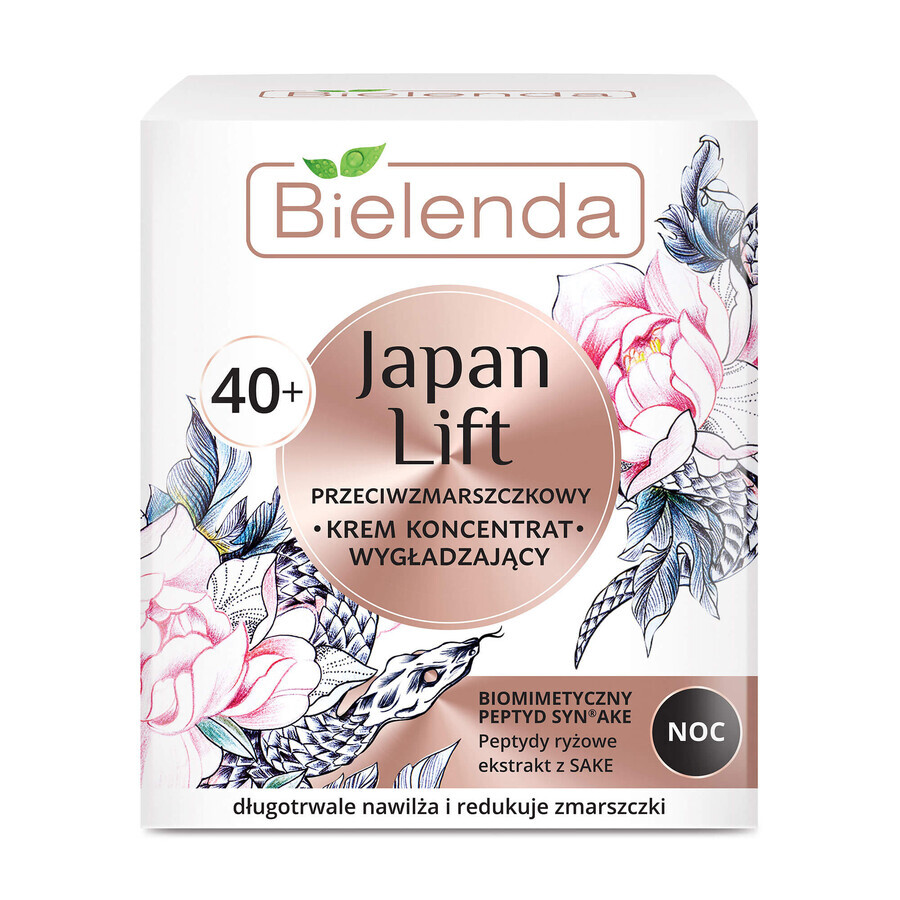 Крем для лица Bielenda Japan lift разглаживающий против морщин ночной 40+ 50 мл: цены и характеристики