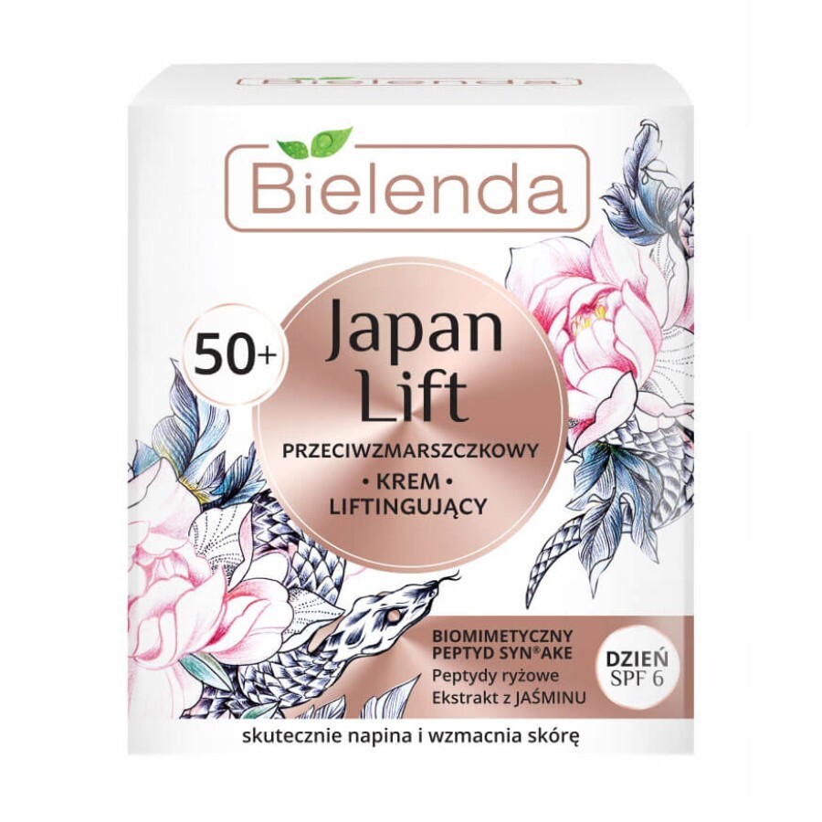 Крем для обличчя Bielenda Japan Lift денний ліфтинг проти зморшок 50+ SPF 6 50 мл: ціни та характеристики