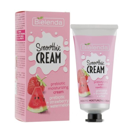 Крем для лица Bielenda Smoothie Cream увлажняющий Пребиотик + клубника + арбуз 50мл