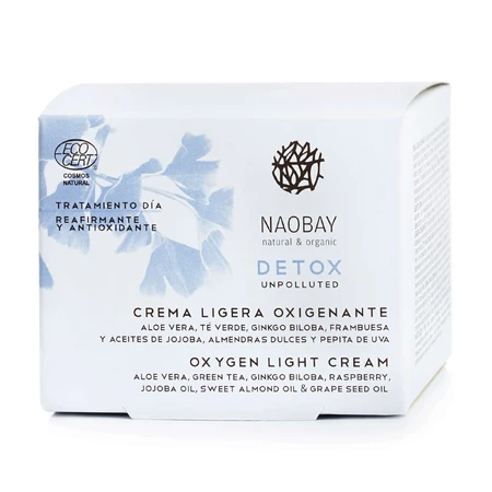 Кисневий легкий крем Naobay Detox Cosmos Bio Detox Oxygen 50 мл: ціни та характеристики