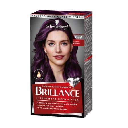 Фарба для волосся Brillance Базова лiнiйка 888-Темна вишня 142.5 мл