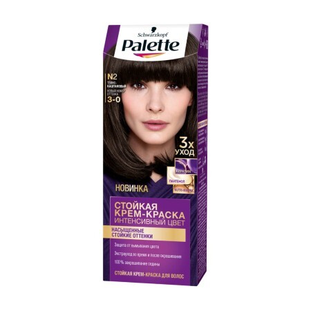 Фарба для волосся Palette N-2 (3-0) Темно-каштановий 110 мл