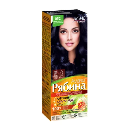 Стойка крем-краска для волос Рябина Avena 053 Черный, 133 мл: цены и характеристики