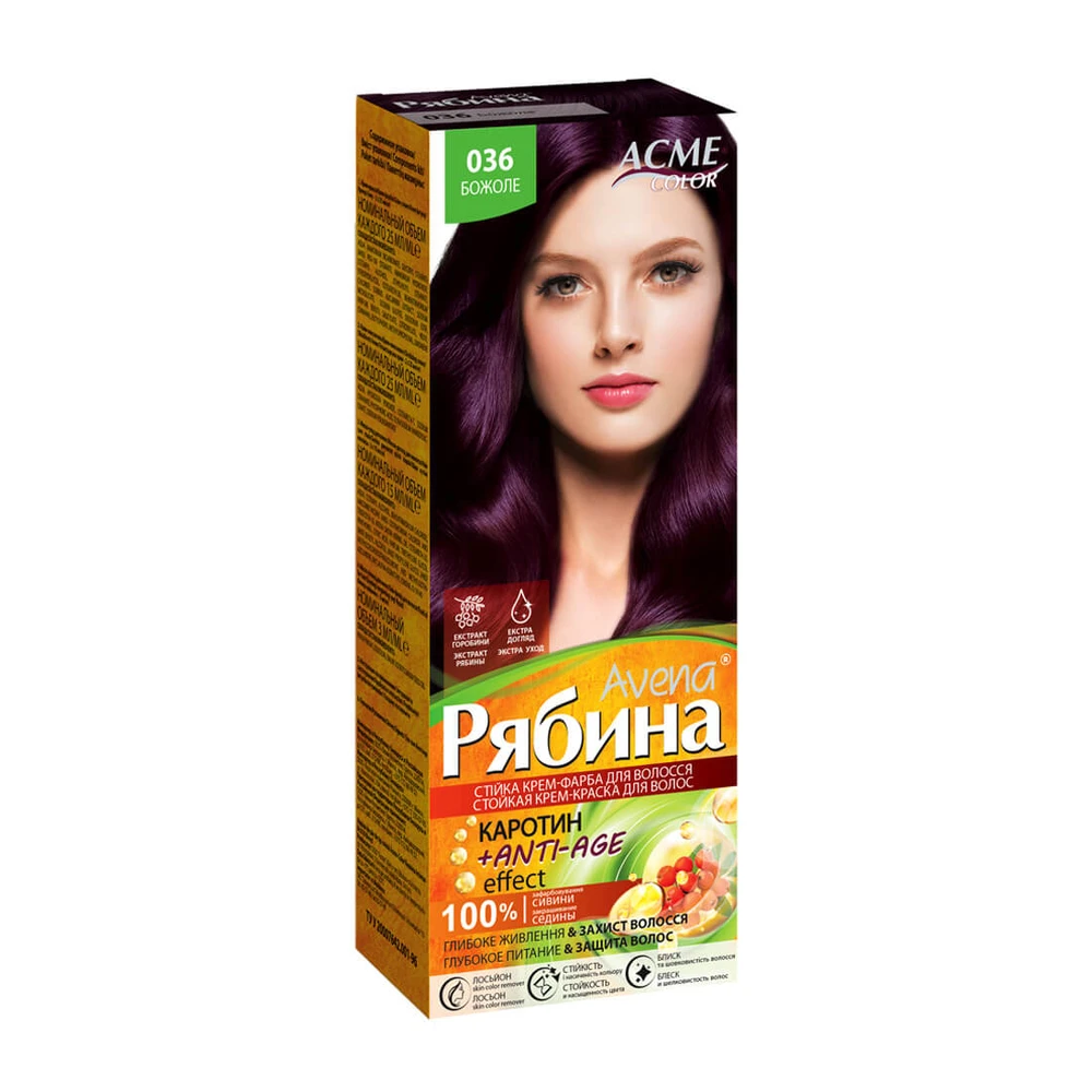 Краска для волос Acme Color Avena Рябина +Anti-Age 036 Божоле 133 мл: цены и характеристики