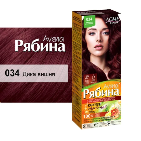 Краска для волос Acme Color Avena Рябина +Anti-Age 034 Дикая вишня 133 мл: цены и характеристики