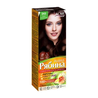 Стійка крем-фарба для волосся Рябина Avena 053 Чорний, 133 мл