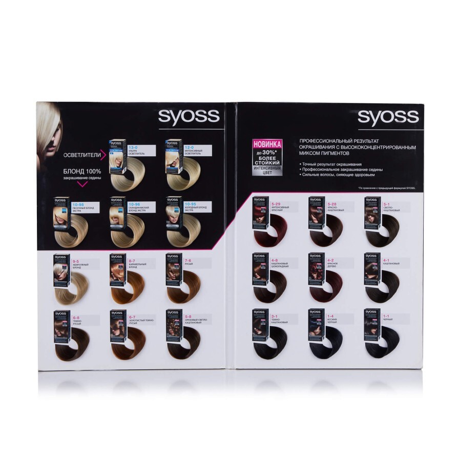 Стійка фарба для волосся SYOSS 4-1 Каштановий 115 мл: ціни та характеристики