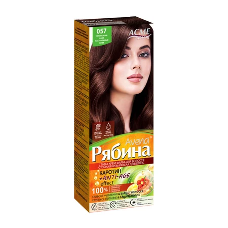 Стойкая крем-краска для волос Рябина Avena 057 Натуральный кофе, 133 мл: цены и характеристики