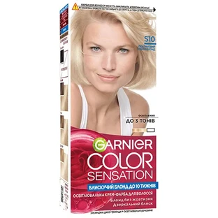 Стійка крем-фарба для волосся Garnier Color Sensation 110 Діамантовий ультраблонд 110 мл 