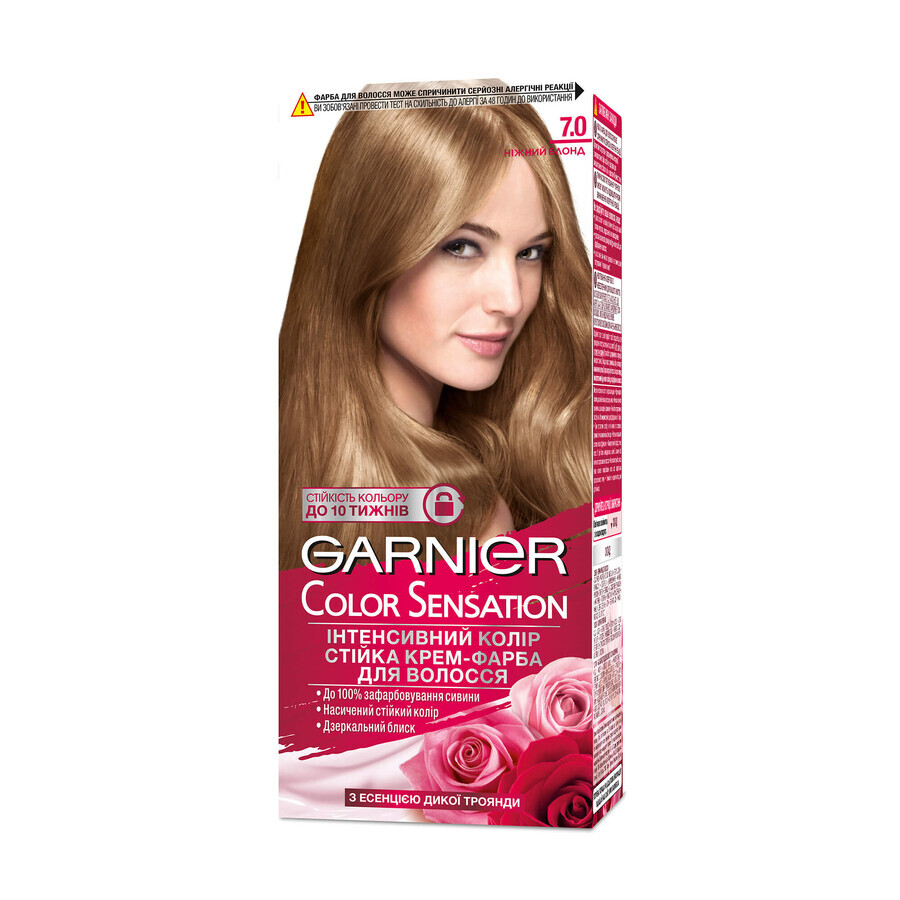 Стійка крем-фарба для волосся Garnier Color Sensation 7.0 Ніжний блонд, 110 мл: ціни та характеристики